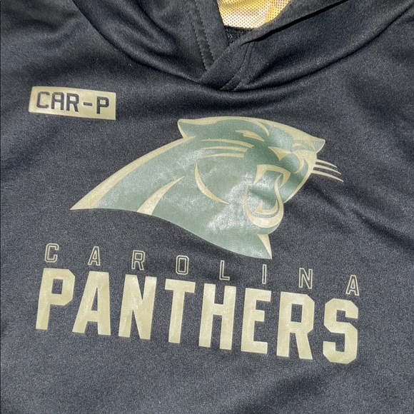Nike Carolina Panthers youth large hoodie black camo boys NFL football car-p - Picture 2 of 9